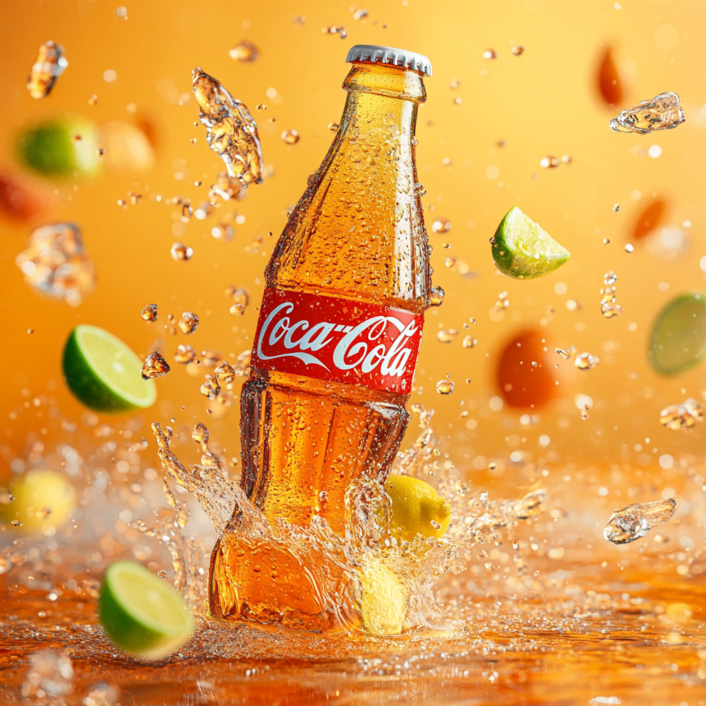 Vibrant Coca-Cola - Dynamic Beverage Ad