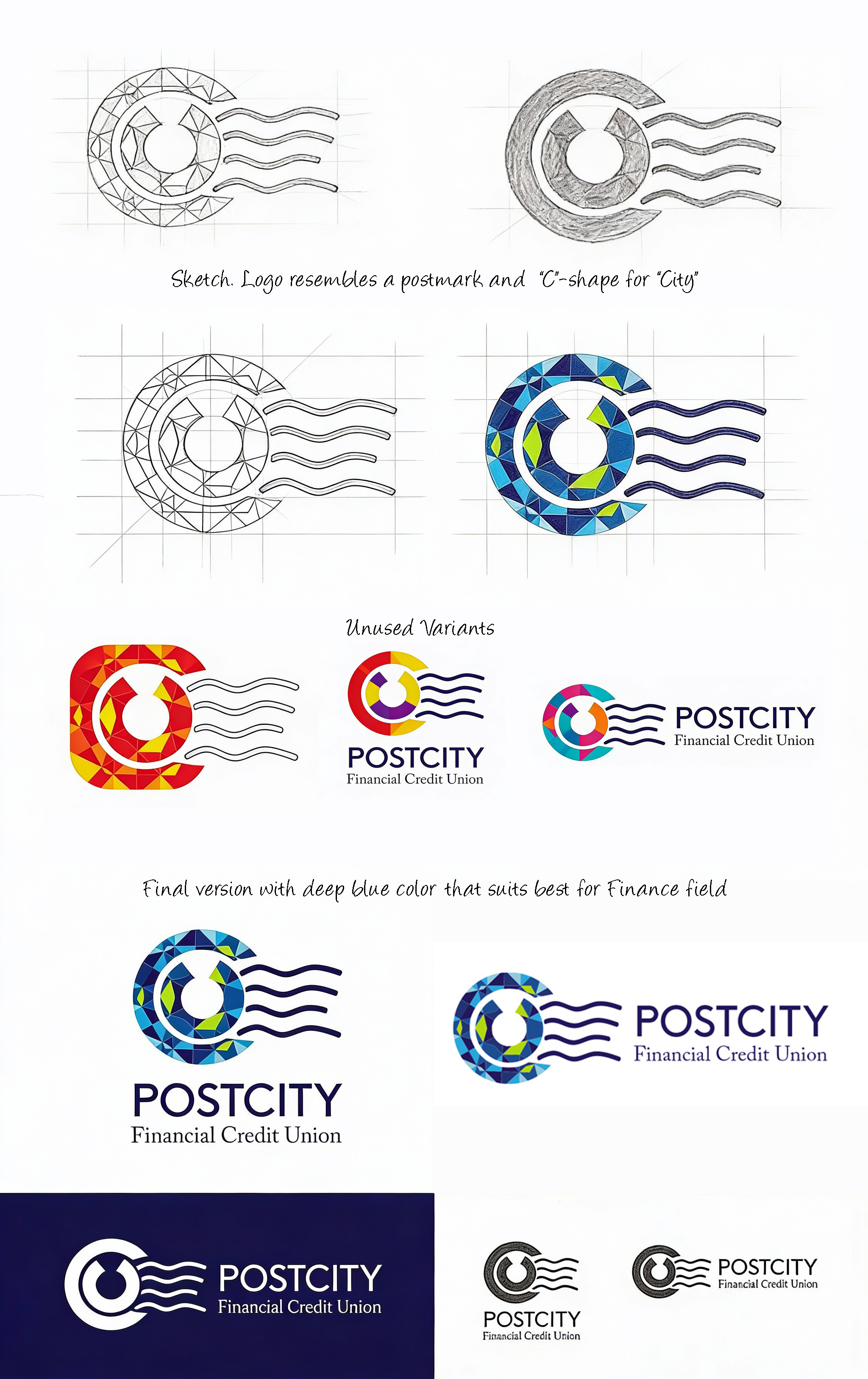 PostCity Financial Credit Union - Logo Development